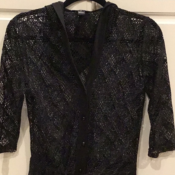 Club Z Collection Black & Silver Cover-Up - Picture 2 of 7